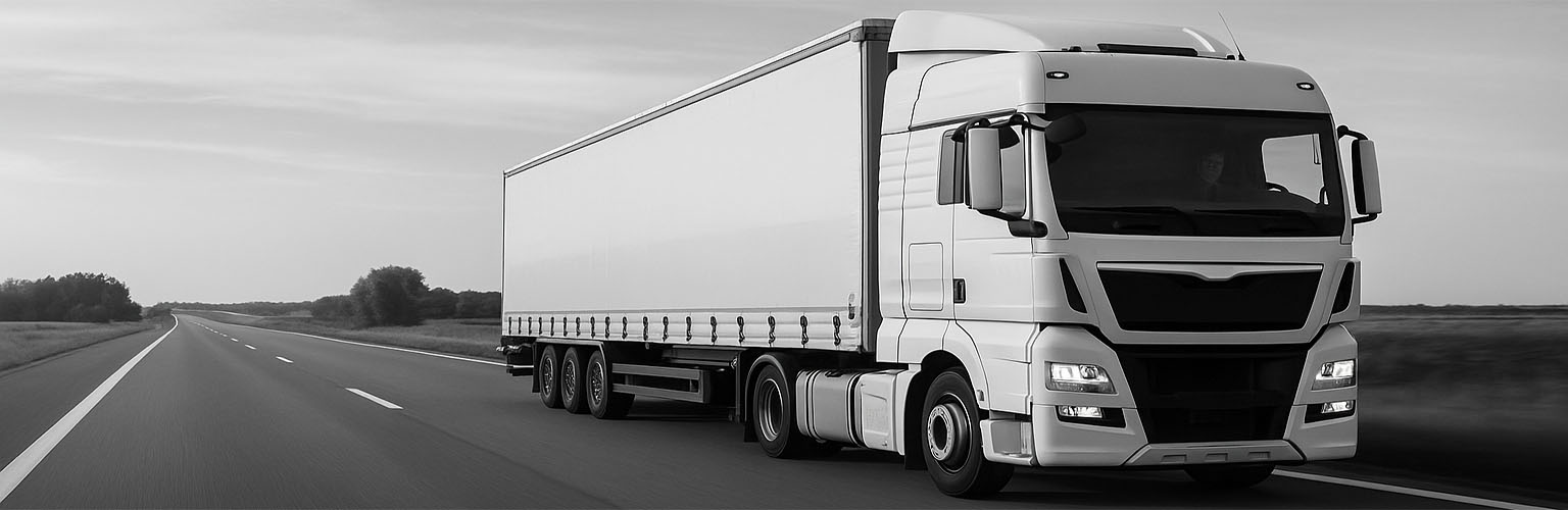 Camion pe autostradă